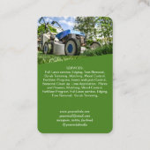 ネットワークQRコードLawncare垂直ビジネスカー 名刺 (裏面)