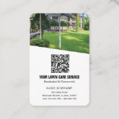 ネットワークQRコードLawncare垂直 名刺 (正面)