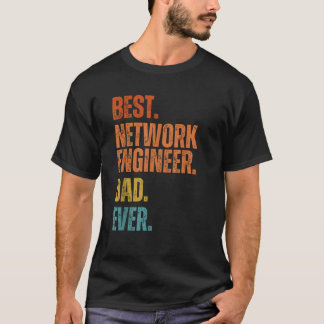 ネットワー最高のクエンジニアリングパパの履歴 Tシャツ