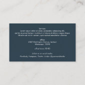 ネットワ実在ーク資産QRコードプロフェッショナル写真  名刺 (裏面)