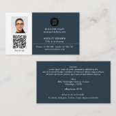 ネットワ実在ーク資産QRコードプロフェッショナル写真  名刺 (正面/裏面)