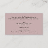 ネットワ実在ーク資産QRコードプロフェッショナル写真  名刺 (裏面)