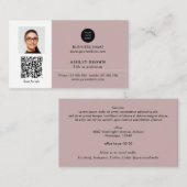 ネットワ実在ーク資産QRコードプロフェッショナル写真  名刺 (正面/裏面)