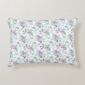 ネット上のフローラルパターン01 アクセントクッション (正面)