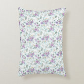 ネット上のフローラルパターン01 アクセントクッション (正面(垂直))