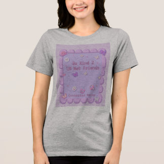 ネット友達に優しくしよう Tシャツ トライブレンドTシャツ