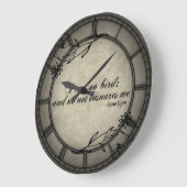 [ネット登録なし] ラージ壁時計 (傾斜)