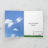 ネット誕生日のサッカーボール カード (内部)