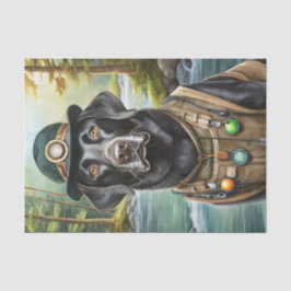 ネッドは湖に行く，ブラックラボ魚釣りベスト 薄葉紙