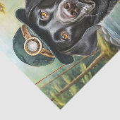 ネッドは湖に行く，ブラックラボ魚釣りベスト 薄葉紙 (詳細)