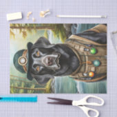 ネッドは湖に行く,ブラックラボ魚釣りベスト 薄葉紙 (クラフト)