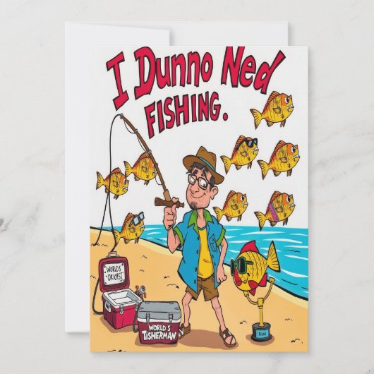 ネッド付きリールおもしろい 招待状 (正面)