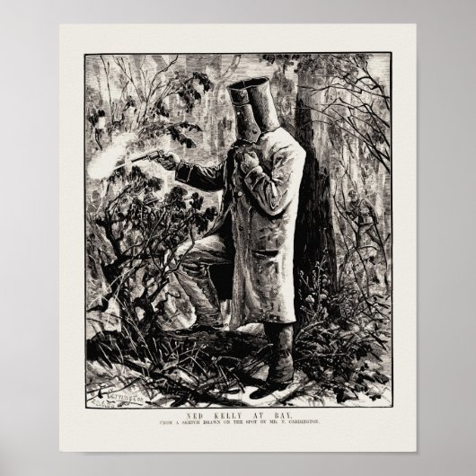 ネッド・ケリーがグレンローワンで最後のスタンドを作る ポスター (正面)