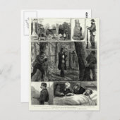 ネッド・ケリー集団の捕獲 ポストカード (正面/裏面)