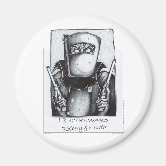 ネッド・ケリー：指名手配 マグネット (正面)