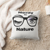 ネディーバイ自然おもしろいギークデザイン(眼鏡付) クッション (ブランケット)