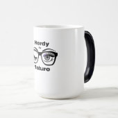 ネディーバイ自然おもしろいギークデザイン(眼鏡付) モーフィングマグカップ (正面右)