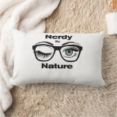 ネディーバイ自然おもしろいギークデザイン(眼鏡付) ランバークッション (ブランケット)