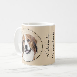 ネデランド·コイケルホンジ絵画ェ犬芸術 コーヒーマグカップ