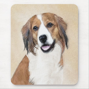 ネデランド·コイケルホンジ絵画ェ犬芸術 マウスパッド