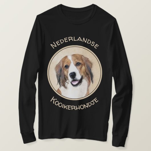 ネデランド·コイケルホンジ絵画ェ犬芸術 Tシャツ (デザイン正面)