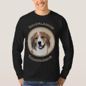 ネデランド·コイケルホンジ絵画ェ犬芸術 Tシャツ (正面)