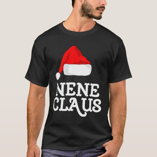ネネクラウス クリスマス サンタの帽子 パジャマ ファミリー クリスマス Tシャツ (正面)