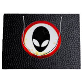 ネバカッコいいダ州から51エイリアン道路標識 ラージペーパーバッグ (正面)