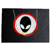 ネバカッコいいダ州から51エイリアン道路標識 ラージペーパーバッグ (裏面)