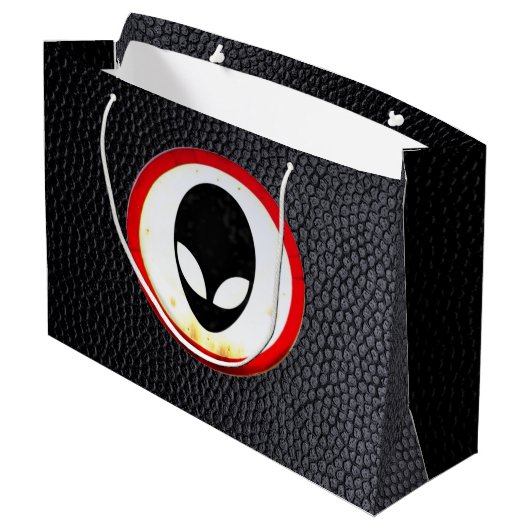 ネバカッコいいダ州から51エイリアン道路標識 ラージペーパーバッグ (裏面アングル)