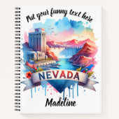 ネバカラフルダのランドマークの芸術 ノートブック (正面)