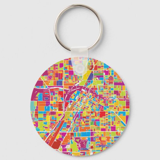 ネバカラフルダの地図、ラスベガス キーホルダー (正面)