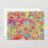 ネバカラフルダの地図、ラスベガス ポストカード (正面/裏面)