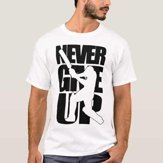ネバギブアップ クリケット Tシャツ (正面)