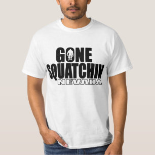 ネバダによって行くSquatchin -元のボボ Tシャツ