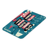 ネバダのヴィンテージ旅行ポスターを結婚するラスベガス マグネット (左側)