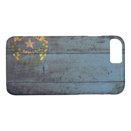 ネバダの古い木の旗; Case-Mate iPhoneケース (裏面(横))