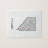 ネバダの地図 ジグソーパズル (横)