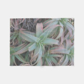 ネバダの多肉植物 フリースブランケット (正面(横))