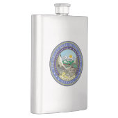 ネバダの州のシール フラスク (右)