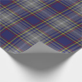 ネバダの州のタータンチェック。 米国の国民の格子縞 ラッピングペーパー (角)