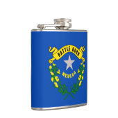 ネバダの州の旗のデザイン フラスク (右)