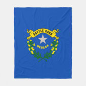 ネバダの州の旗のデザイン フリースブランケット (正面)