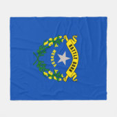 ネバダの州の旗のデザイン フリースブランケット (正面(横))