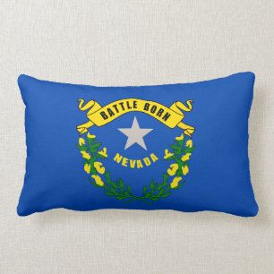 ネバダの州の旗のデザイン ランバークッション