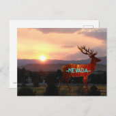 ネバダの日没 ポストカード (正面/裏面)