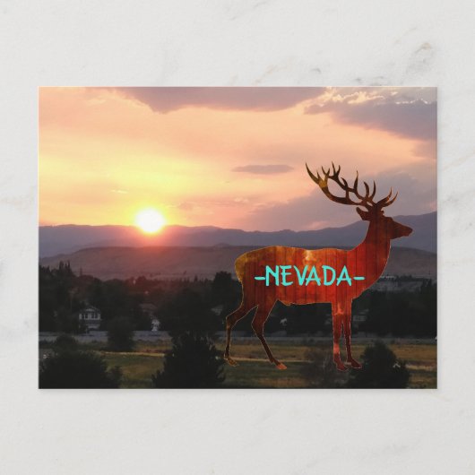 ネバダの日没 ポストカード (正面)