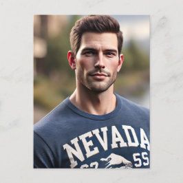 ネバダの男のシャツ ポストカード