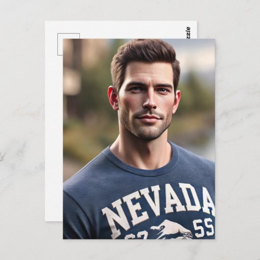 ネバダの男のシャツ ポストカード (正面/裏面)