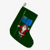 ネバダの看板のあるサンタクロース スモールクリスマスストッキング (正面 (吊り時))